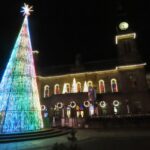 The Southport Christmas tree has been installed in the Town Hall Gardens by IllumiDx UK Ltd in a scheme commissioned by Southport BID. Photo by Andrew Brown Media