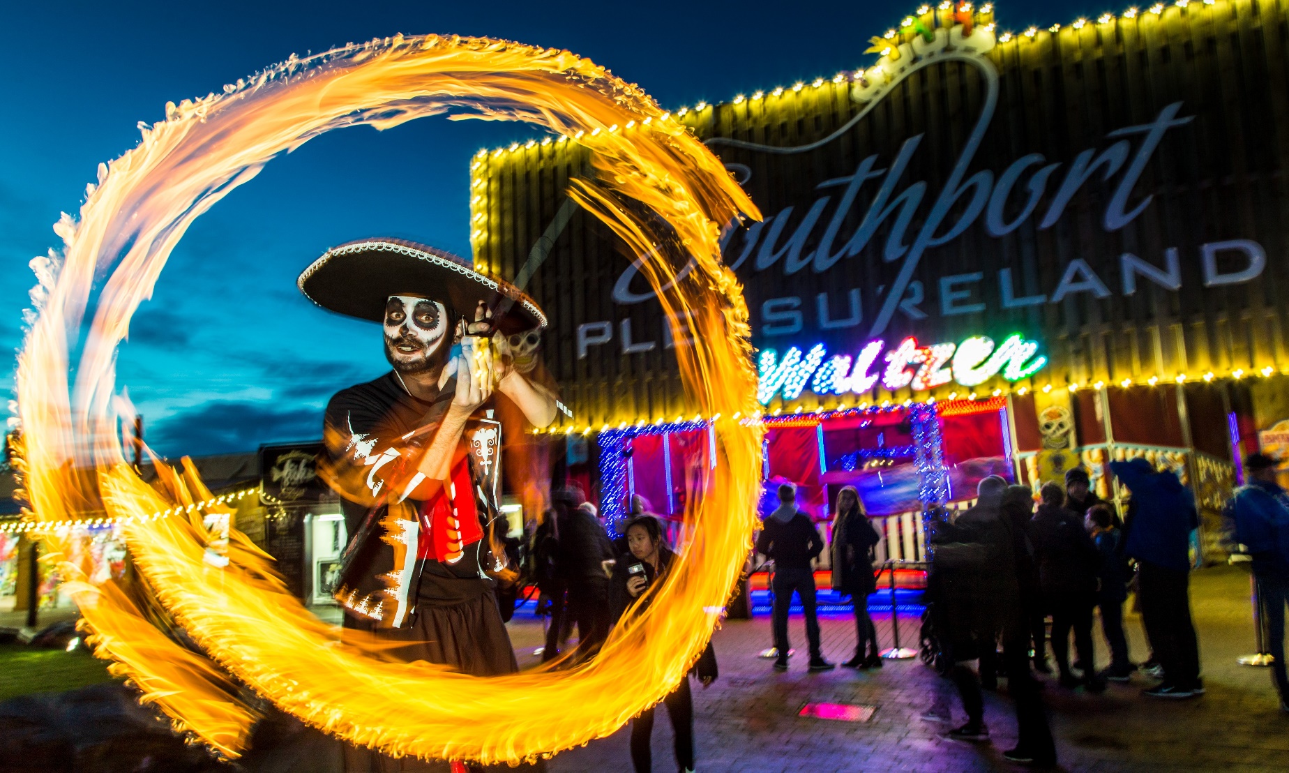 The Day Of The Dead Festival at Southport Pleasureland