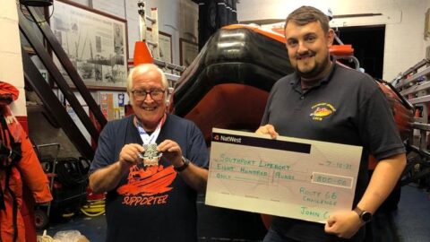 Marathon Man John Curd raises £800 for Southport Lifeboat through 2,280 mile Route 66 Challenge