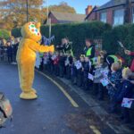 Olivia Ruston set off from Churchtown Primary School in Southport as she took part in the 2021 BBC Children In Need Rickshaw Challenge. Photo by Churchtown Primary School