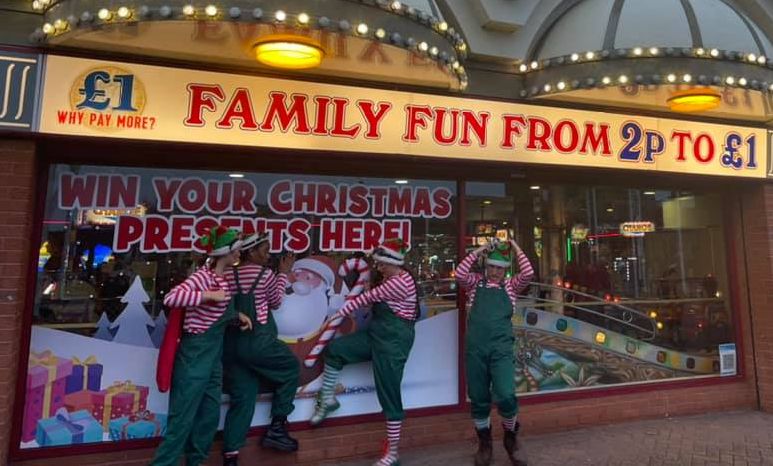 The Starkidz elves brought their cheeky brand of mayhem to Silcocks Funland in Southport, to help them launch the Christmas season in style