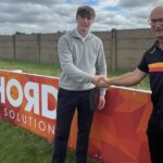 Connor Brown is the owner of Chord Print Solutions, which has provided printing for firms across the North West. He is pictured with Southport Rugby Club Chairman John Vandermeer and the Chord Print Solutions board at Southport Rugby Club