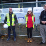 Chris Finch, Rosslee Construction Ltd, Paul Halsall, (Lord Street Developments) Alice Nottingham (SMBC) Alf Plant (Ainsley Gommon architects)