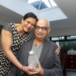 Mr Sanjeev Sharma recently retired obstetrician who caught Covid in the first wave. He nearly died and is now blind. He was awarded a lifetime achievement award in the Southport Hospital staff awards.