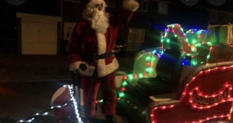Father Christmas tours Churchtown seeking support to improve the Botanic Gardens