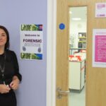 Students are enjoying a Forensic and Criminal Investigation course at KGV Sixth Form College in Southport, led by Course Leader Lynette Smith. Photo by Andrew Brown Media