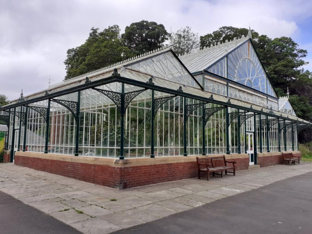 The conservatory at Hesketh Park in Southport