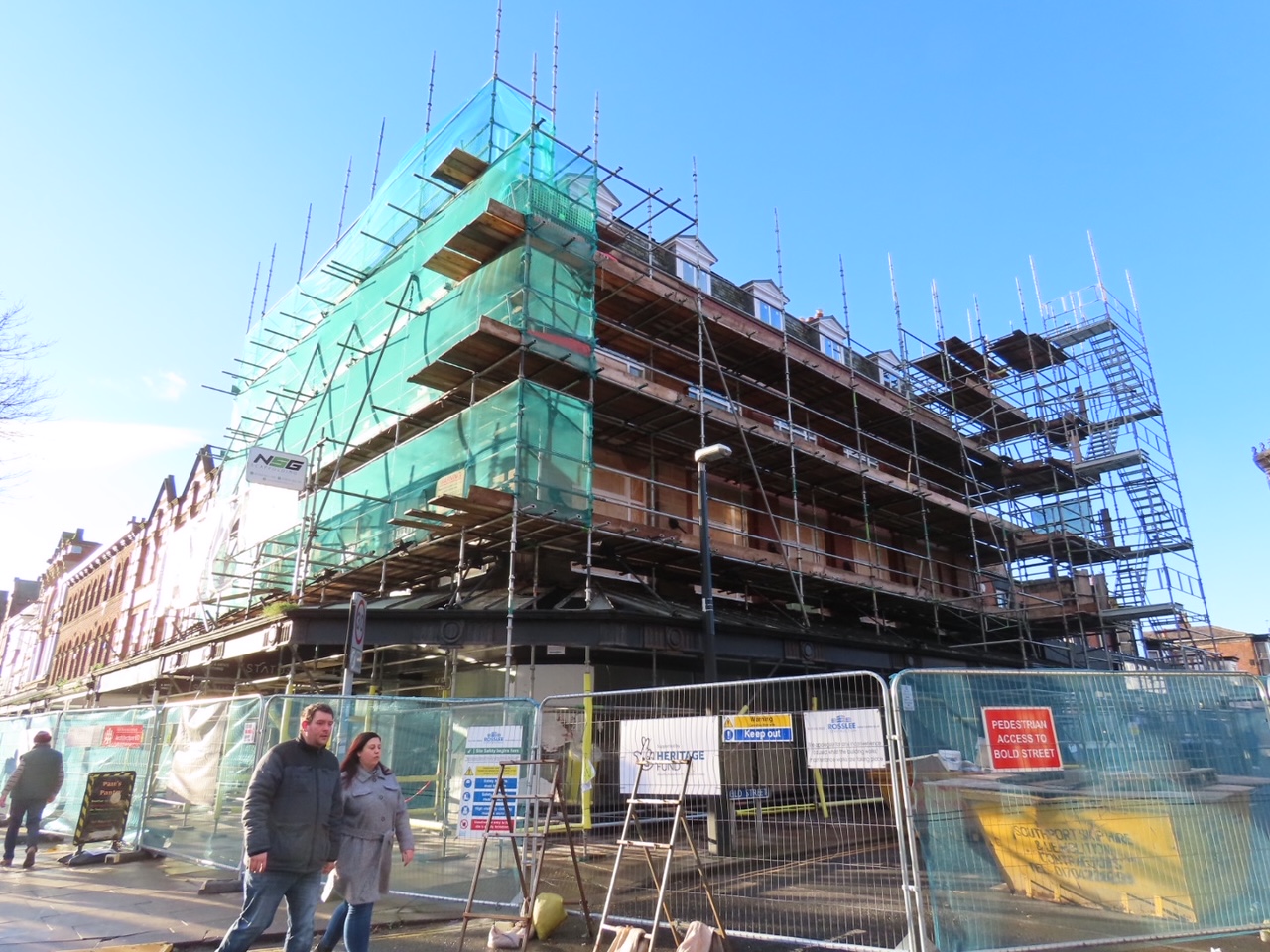Building work is taking place at the landmark 509-151 Lord Street in Southport. Photo by Andrew Brown Media