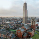 An artist's impression of the proposed new Tower Of Hope on Lord Street in Southport