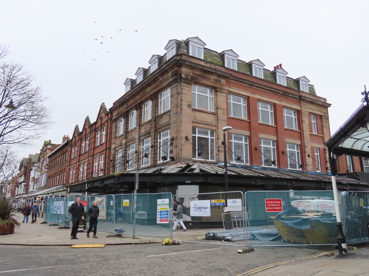 The historic building at 509-515 Lord Street in Southport is being transformed into nine luxury apartments and two new retail units by local firm Ironshore Global. Photo by Andrew Brown Media