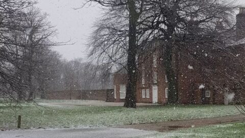 Meols Hall in Churchtown looks beautiful in the snow as couples enjoy Wedding Open Day