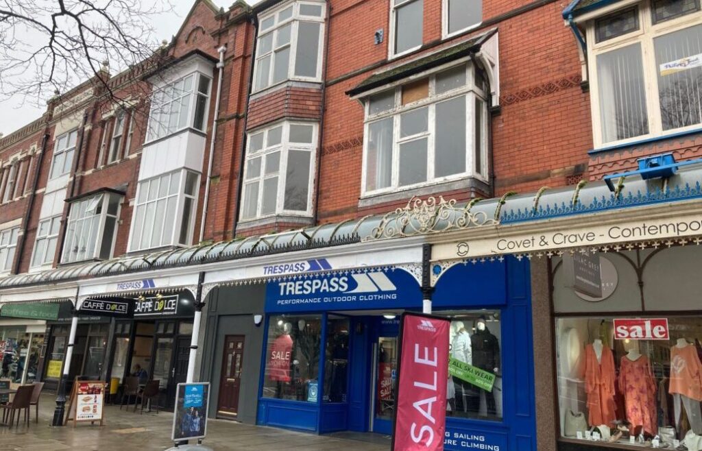The Trespass store at at 413-415 Lord Street, Southport. Photo by Andrew Brown Media