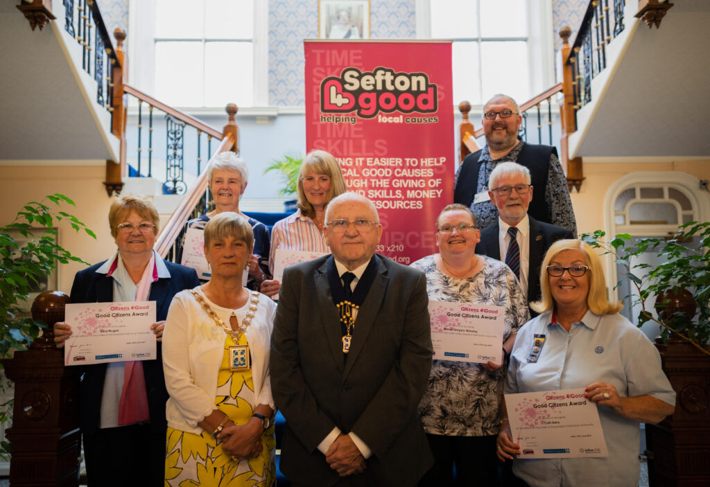 Citizens 4 Good is a joint initiative from Sefton Council for Voluntary Service (CVS) and the Mayor of Seftons Office which recognises local people for the good deeds, kindness and support that they provide to other members of the community
