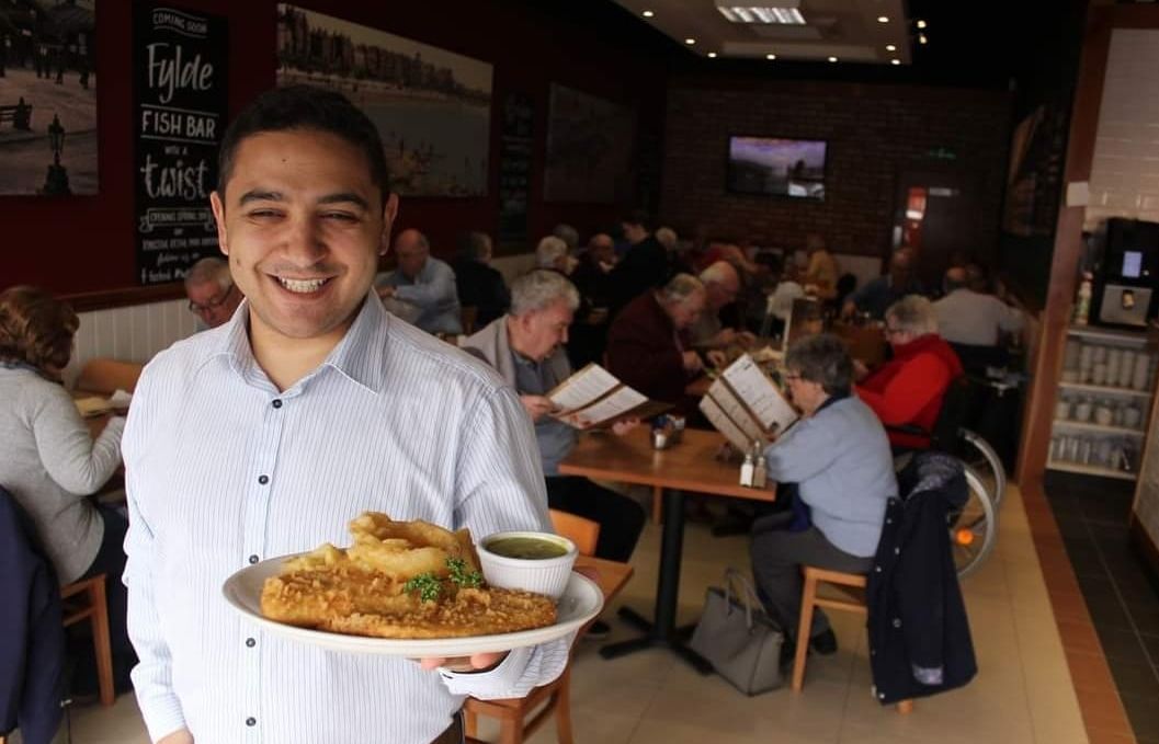 Banico Zeniou, owner of Fylde Fish Bar