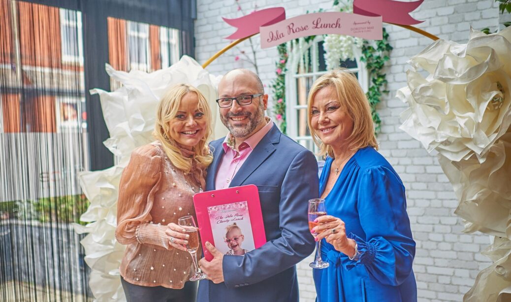 Southport company Yaffé Photography held its second Charity Ladies Lunch for the Isla Rose Foundation at The Office Restaurant in Southport, raising a staggering £12,500. Claire Simmo (left), Sandra Carney (right) and Adam Yaffé. Photo by Yaffé Photography