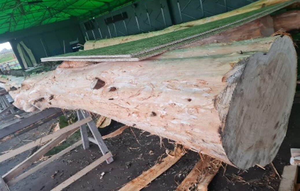 Southport Pleasureland has been working with Formby Hall Golf Resort & Spa to recycle wood from trees blown over during recent storms