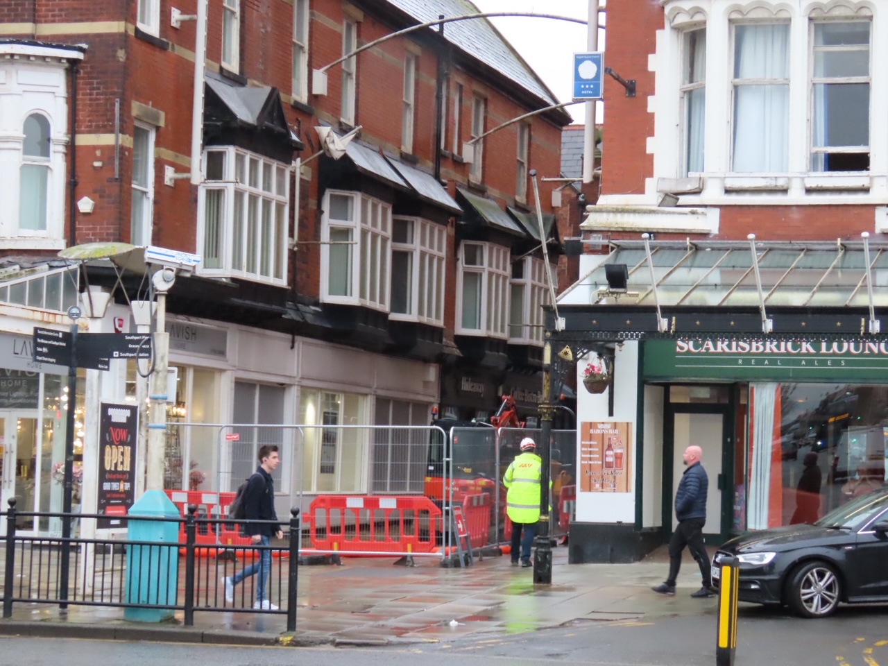 Work has begun on the £1million transformation of Scarisbrick Avenue in Southport. Photo by Andrew Brown Media