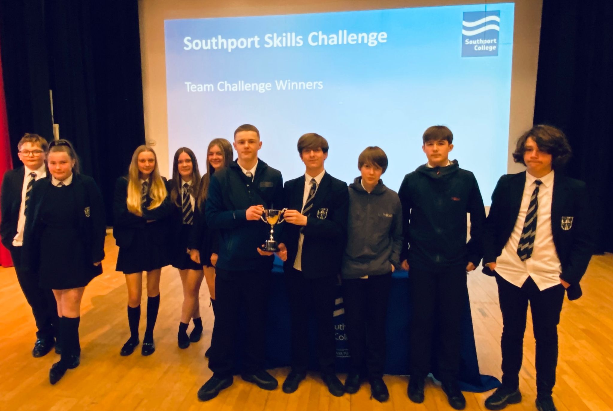 The Stanley High School Team – winners of the team challenge