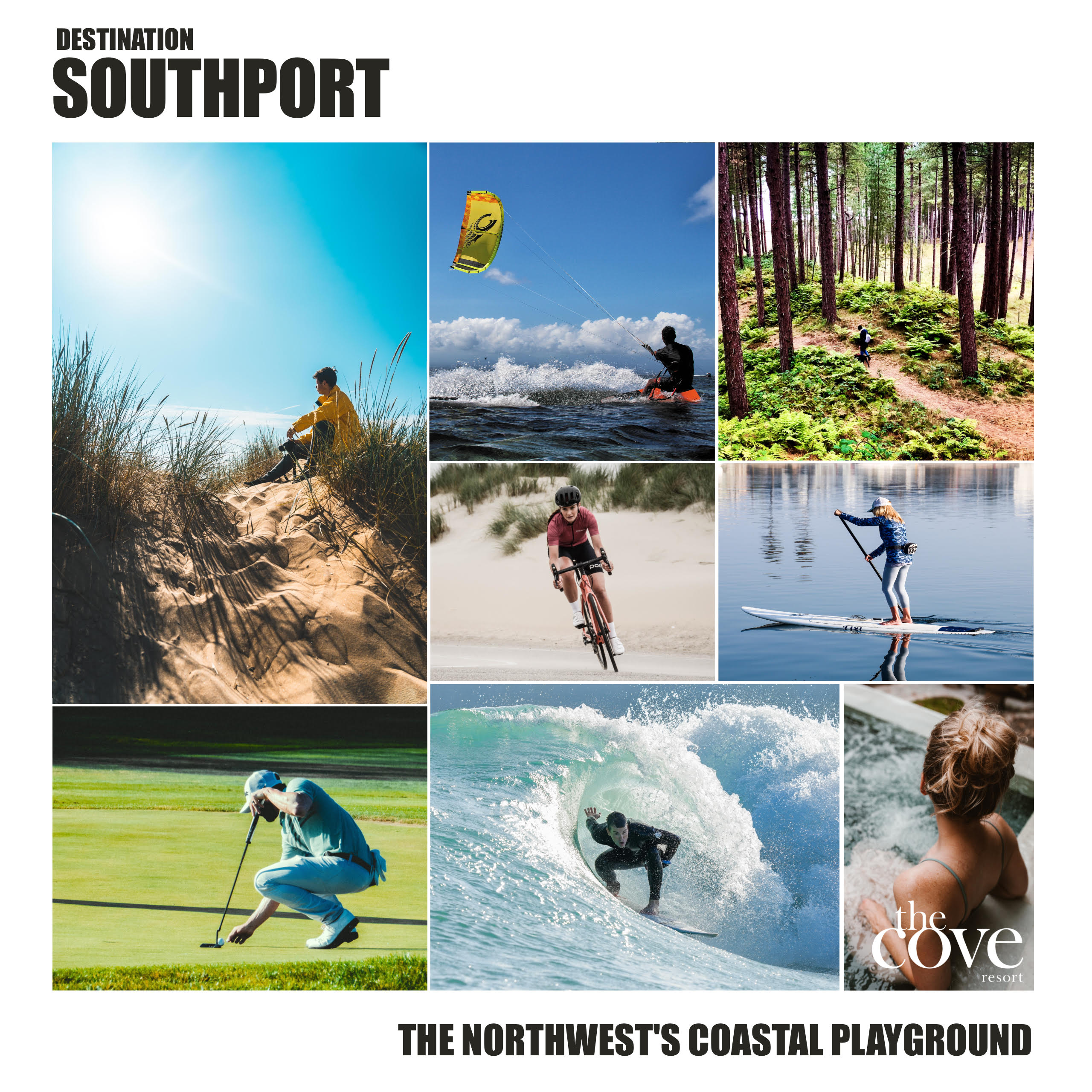 Southport is home to great beaches, woods and water sports