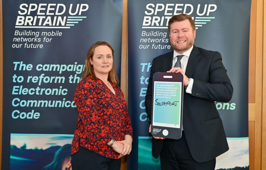 Damien Moore MP for Southport backs the Product Security and Telecommunications Infrastructure Bill for better mobile connectivity in Southport.
