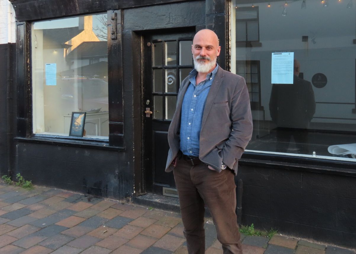 Darren Boyd-Preece, owner of The Dram Gift Shop on Botanic Road in Churchtown in Southport. Photo by Andrew Brown Media