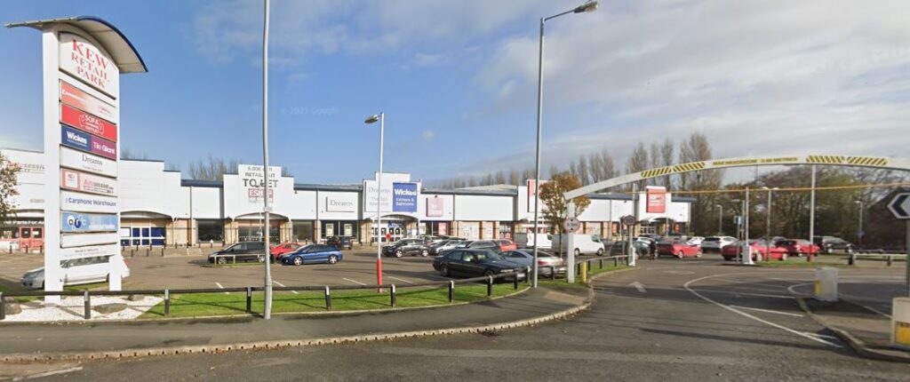 Kew Retail Park in Southport