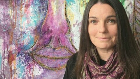 Linzi Saunders unveils exhibition with 40 mixed-media artworks at Southport Contemporary Arts
