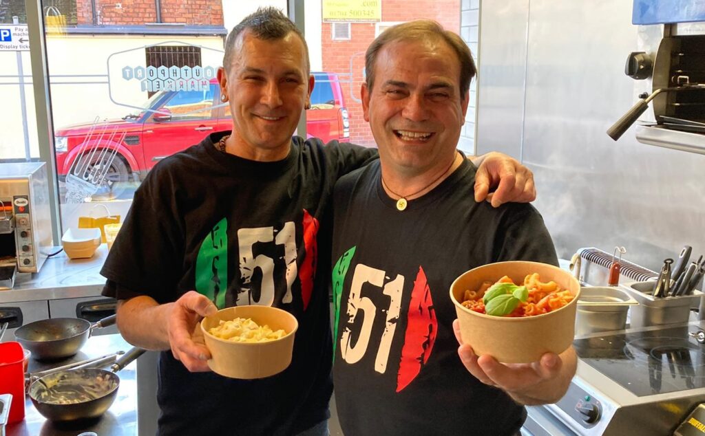 Pasta 51 Express at Southport Market is now open, owned by Attilio Sergi (right). Photo by Andrew Brown Media
