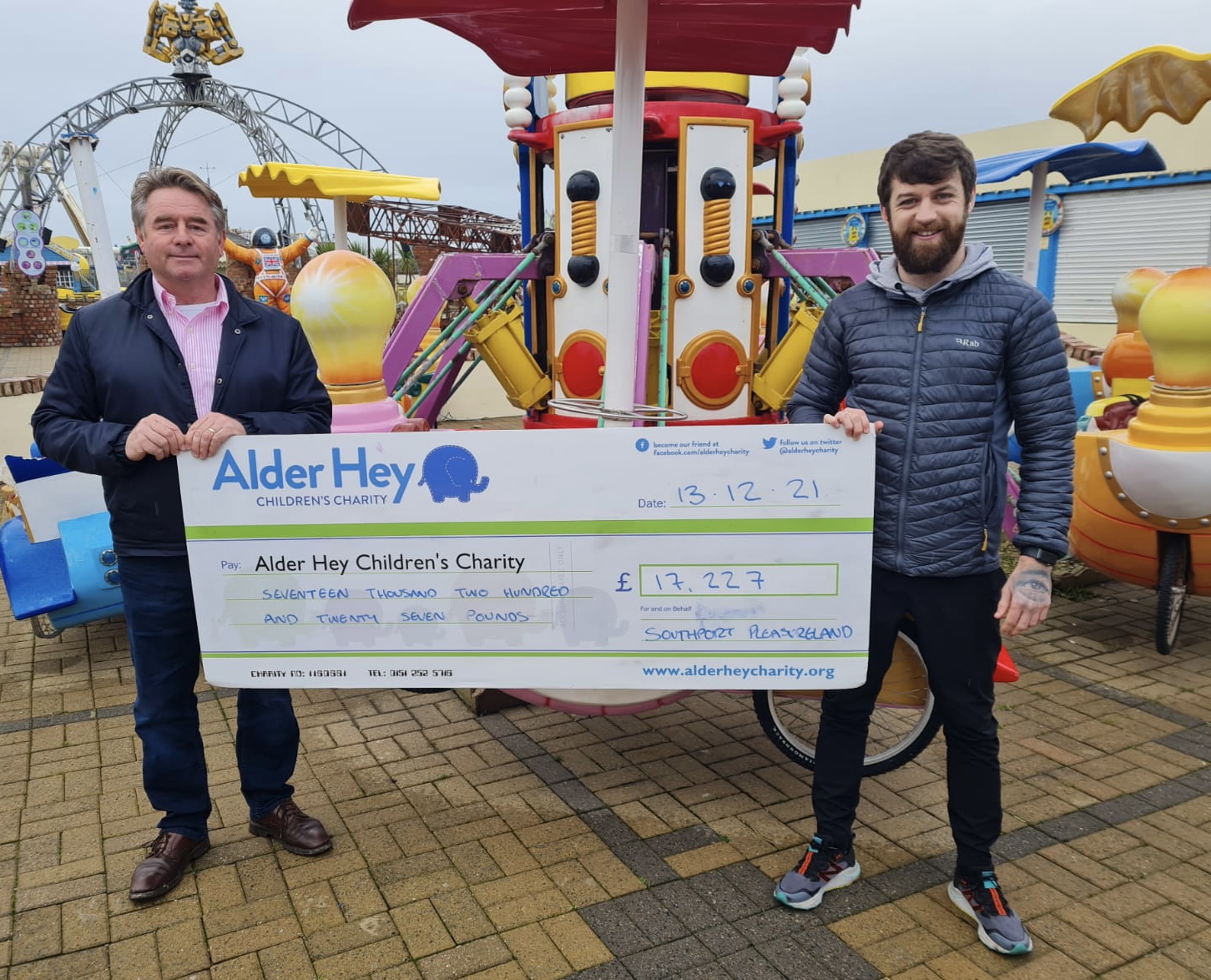 Southport Pleasureland owner Norman Wallis has raised funds for Alder Hey children's charity through hosting events at the park