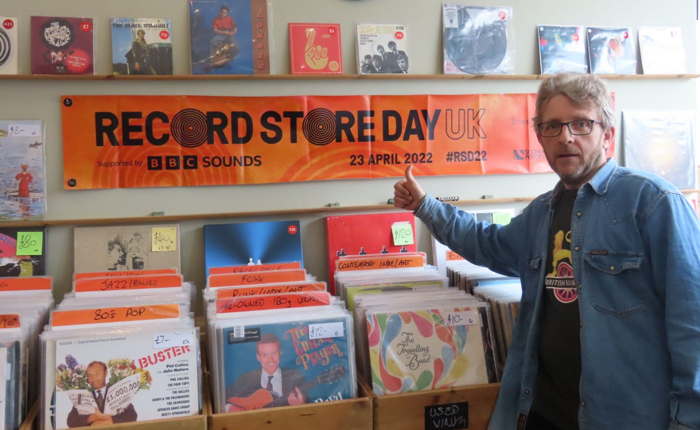 Dave Thornley, owner of Quicksilver Music on Market Street in Southport. Photo by Andrew Brown Media