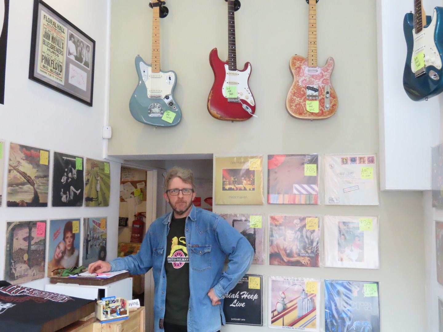 Dave Thornley, owner of Quicksilver Music on Market Street in Southport. Photo by Andrew Brown Media