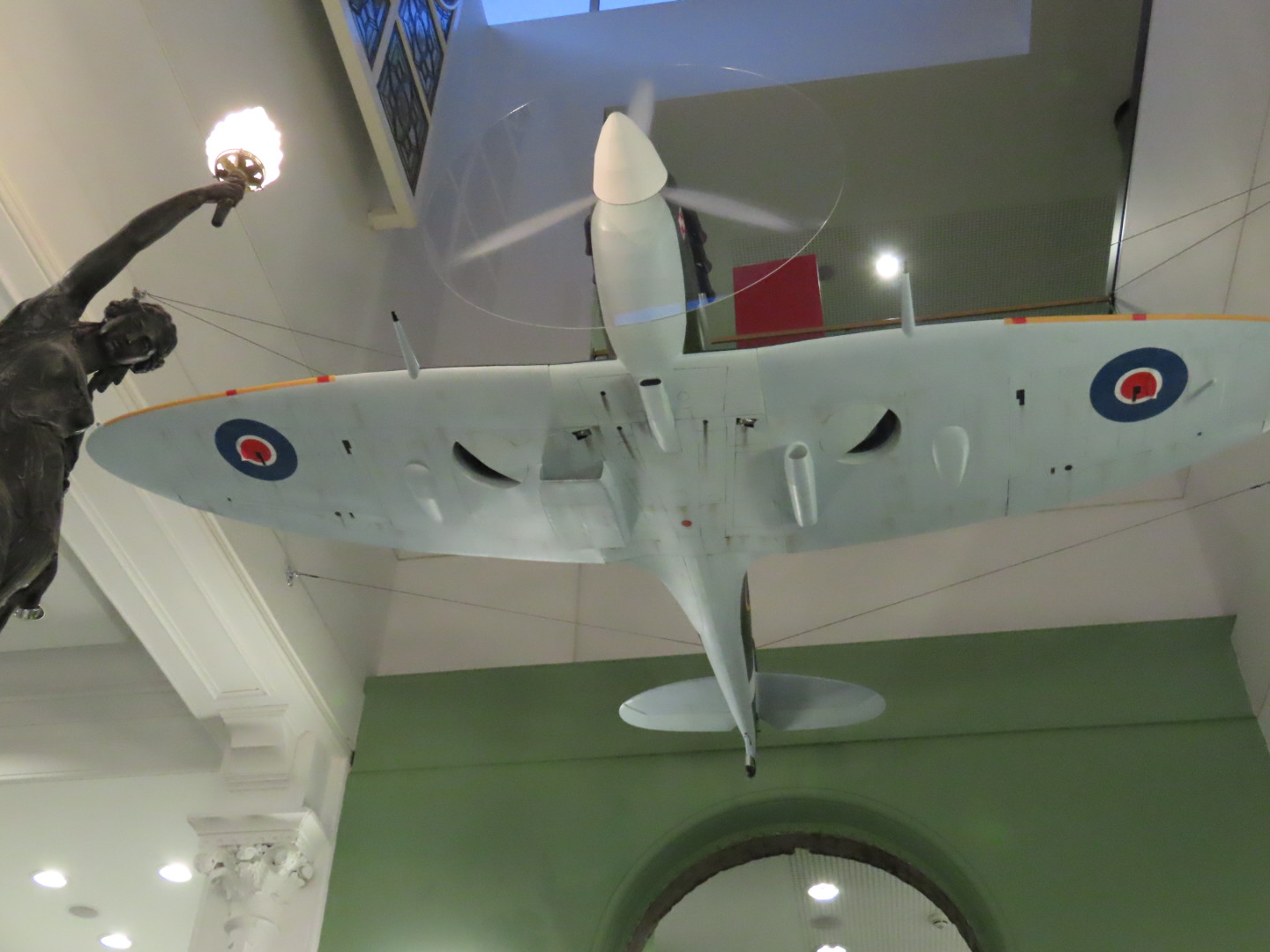 Suhail Shaikh's Spitfire sculpture at The Atkinson in Southport. Photo by Andrew Brown Media