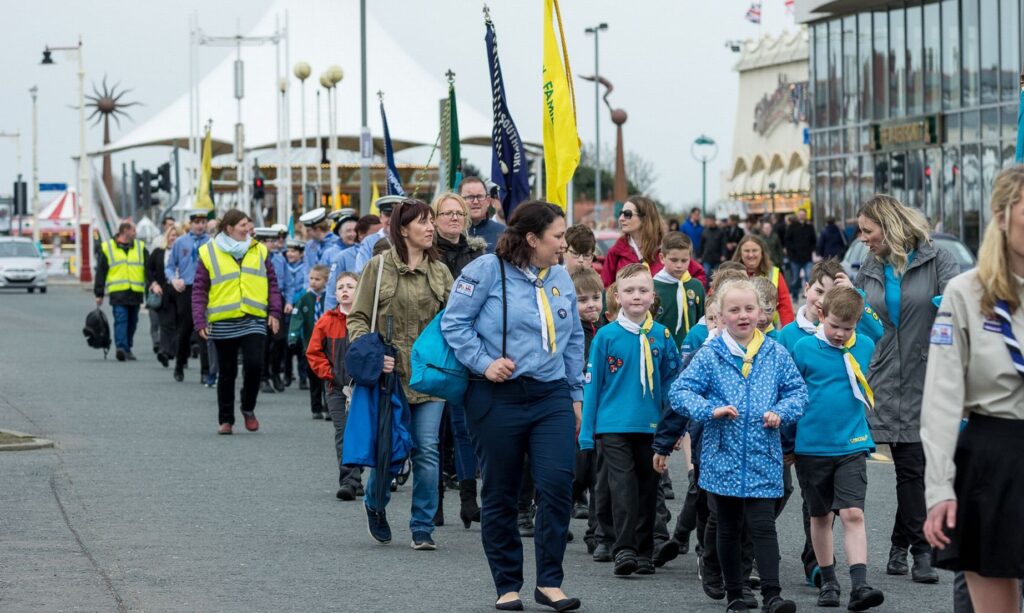 Southport Scouts take part in their annual St George's Day Parade. Photo by Dave Brown of Dave Brown Photography