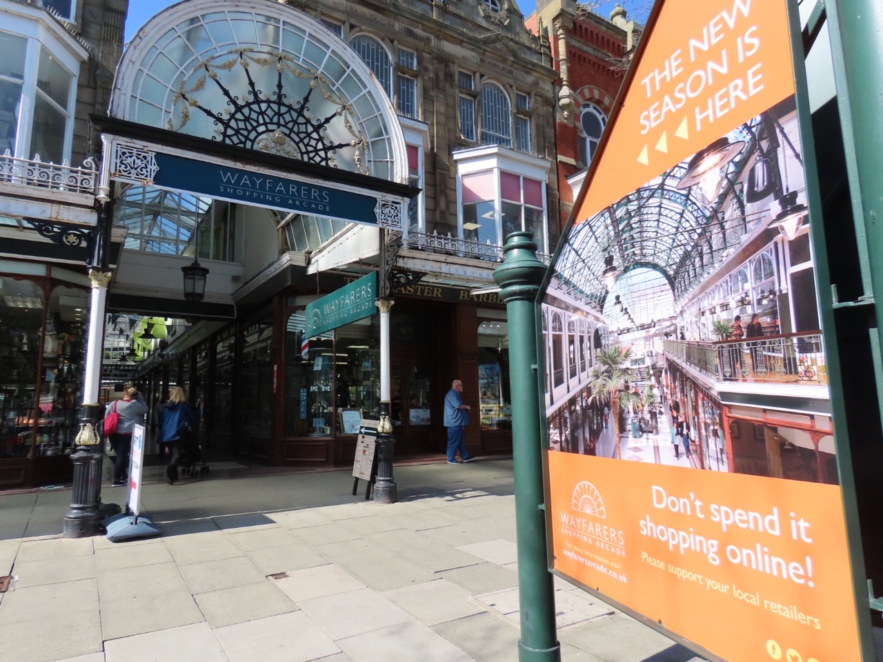 Wayfarers Arcade on Lord Street in Southport. Photo by Andrew Brown Media