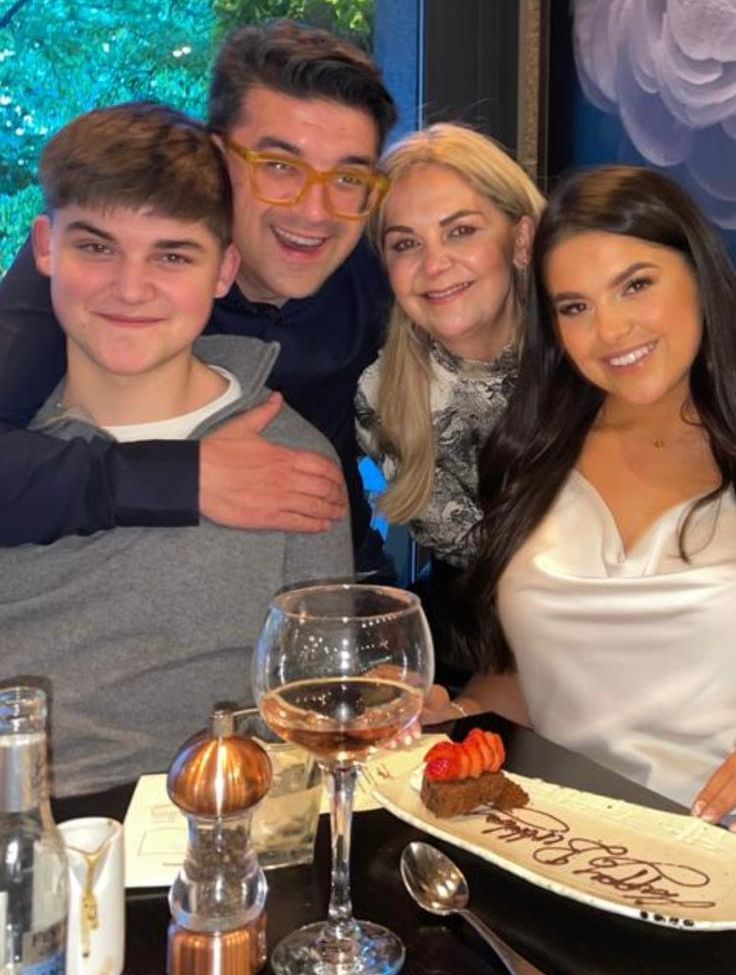 Family and friends of courageous Southport Mum Catherine Gokcen are determined to raise £50,000 ahead of her 49th birthday - as they complete a skydive from 15,000ft. Neil and Catherine Gokcen with children Eve and Tom
