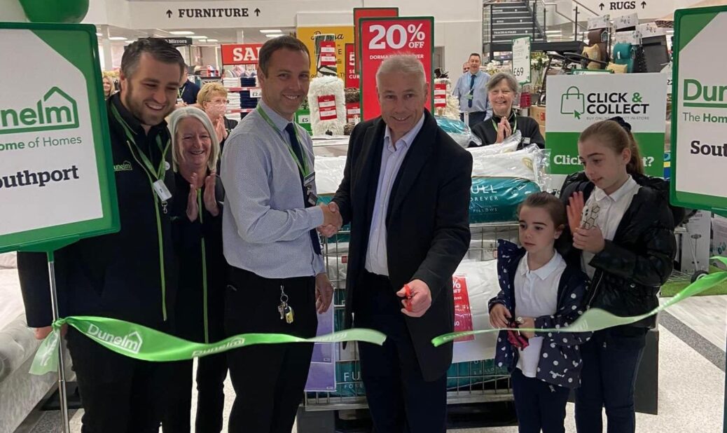 Leading homewares retailer Dunelm has relaunched its much anticipated, new look store in Southport. The official opening was carried out by Stand Up For Southport founder Andrew Brown