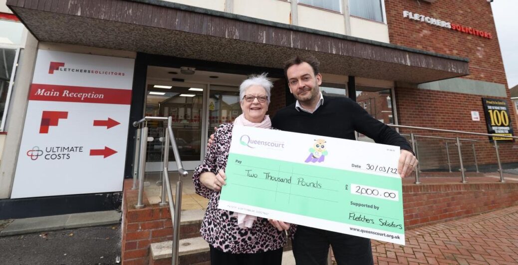 Fletchers Solicitors has donated more than £12,000 to Queenscourt Hospice, Claire House Hospice, Alder Hey Childrens Charity, Joining Jack and Cancer Research UK