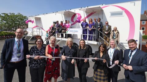 Marina Dalglish opens new breast screening trailer in Southport as she urges women to get checked
