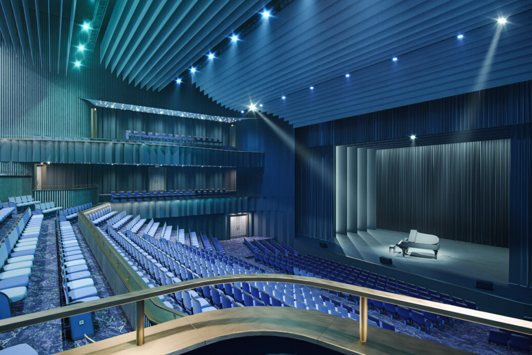 An artist's impression of the new Marine Lake Events Centre in Southport, first released on 20th May 2022