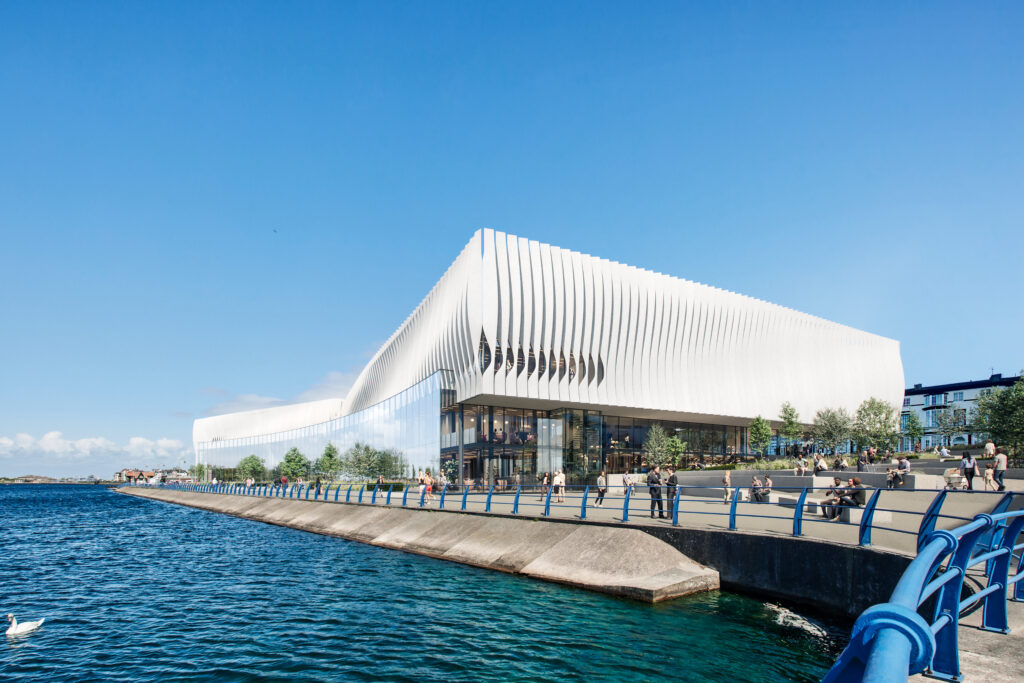 An artist's impression of the new Marine Lake Events Centre in Southport, first released on 20th May 2022