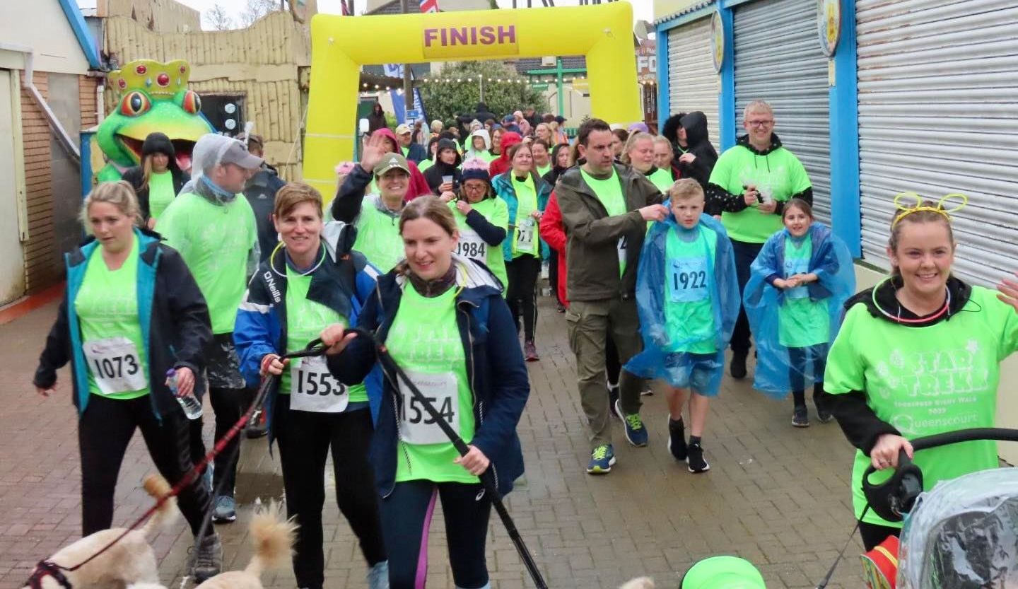 Walkers take part in the 2022 Star Trekk walk for Queenscourt Hospice. Photo by Andrew Brown Media