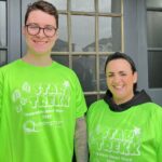 Tom Lopez and Wendy Maxwell are among the Massam and Marshall Independent Funeral Directors team which are taking part in the Star Trekk walk in Southport for Queenscourt Hospice