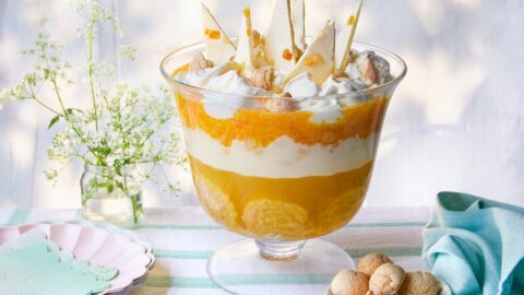 Recipe: Jemma Melvin’s Lemon Swiss Roll and Amaretti Trifle from The Jubilee Pudding: 70 Years in the Baking