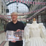 Wayfarers Arcade in Southport town centre has announced the centrepiece of its Jubilee Fashion Exhibition is to be an exact copy of Diana Princess of Wales wedding dress when she married Prince Charles on 29 July 1981, created by Mark Lyon-Taylor. Photo by Andrew Brown Media