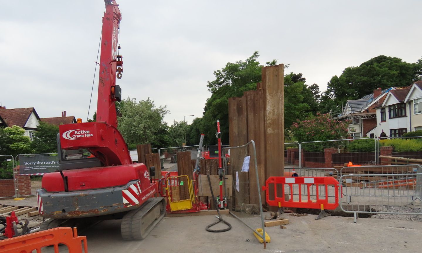 United Utilities is carrying out sewer improvement work at Bankfield Lane in Churchtown in Southport. Photo by Andrew Brown Media