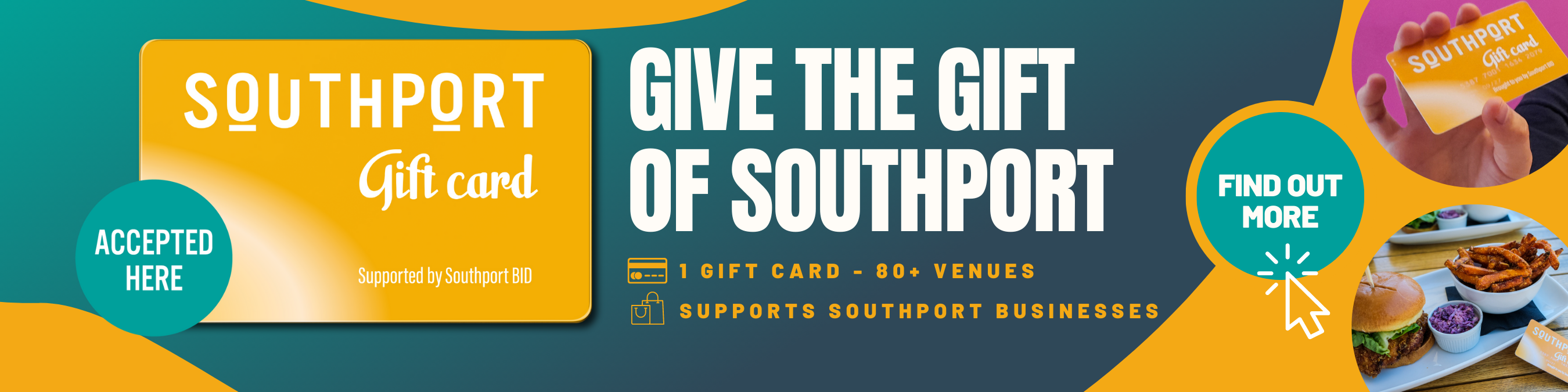 You can buy Southport Gift Card by visiting the Southport BID website here