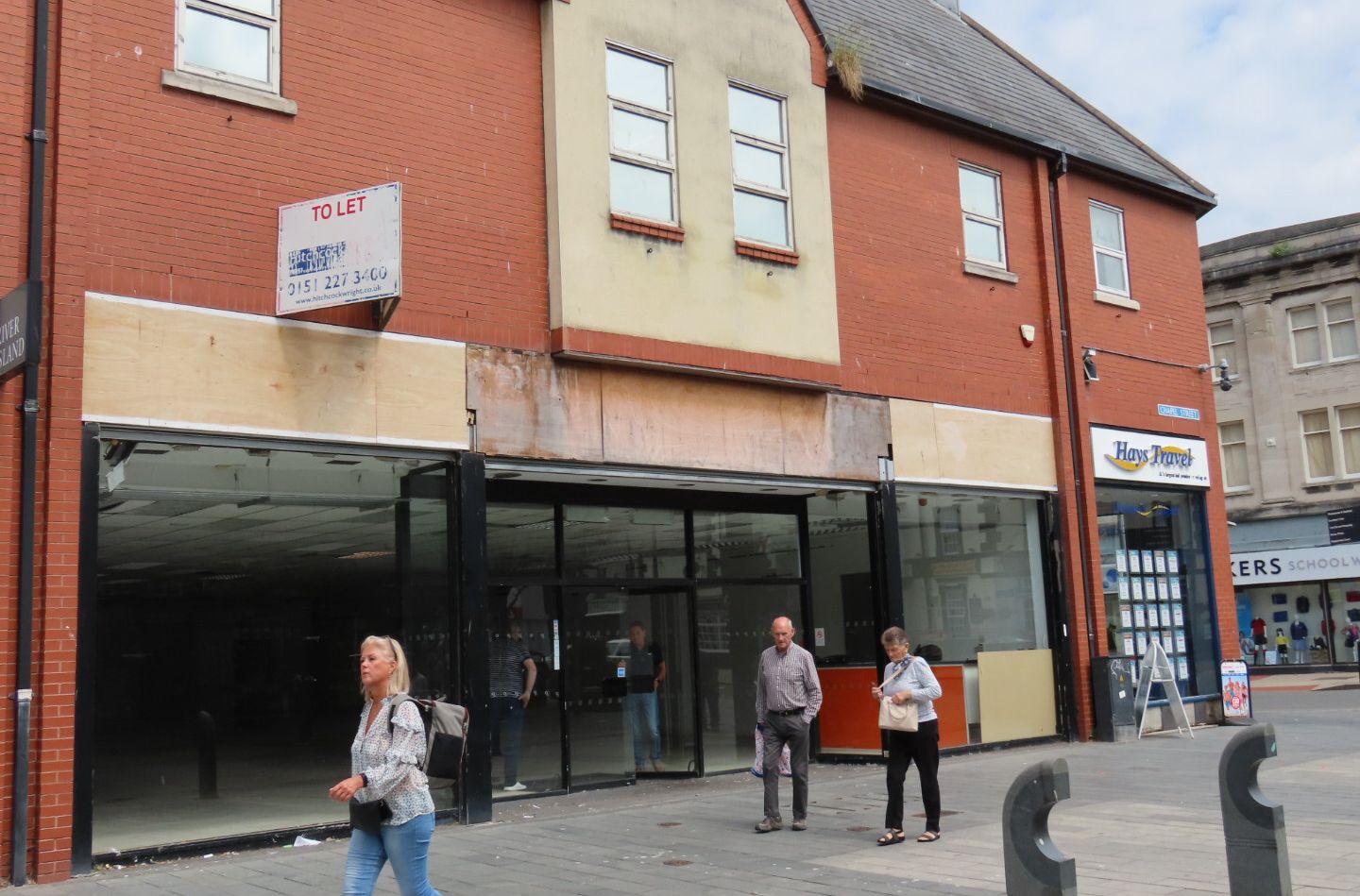 An empty unit on Chapel Street in Southport town centre. Photo by Andrew Brown Media