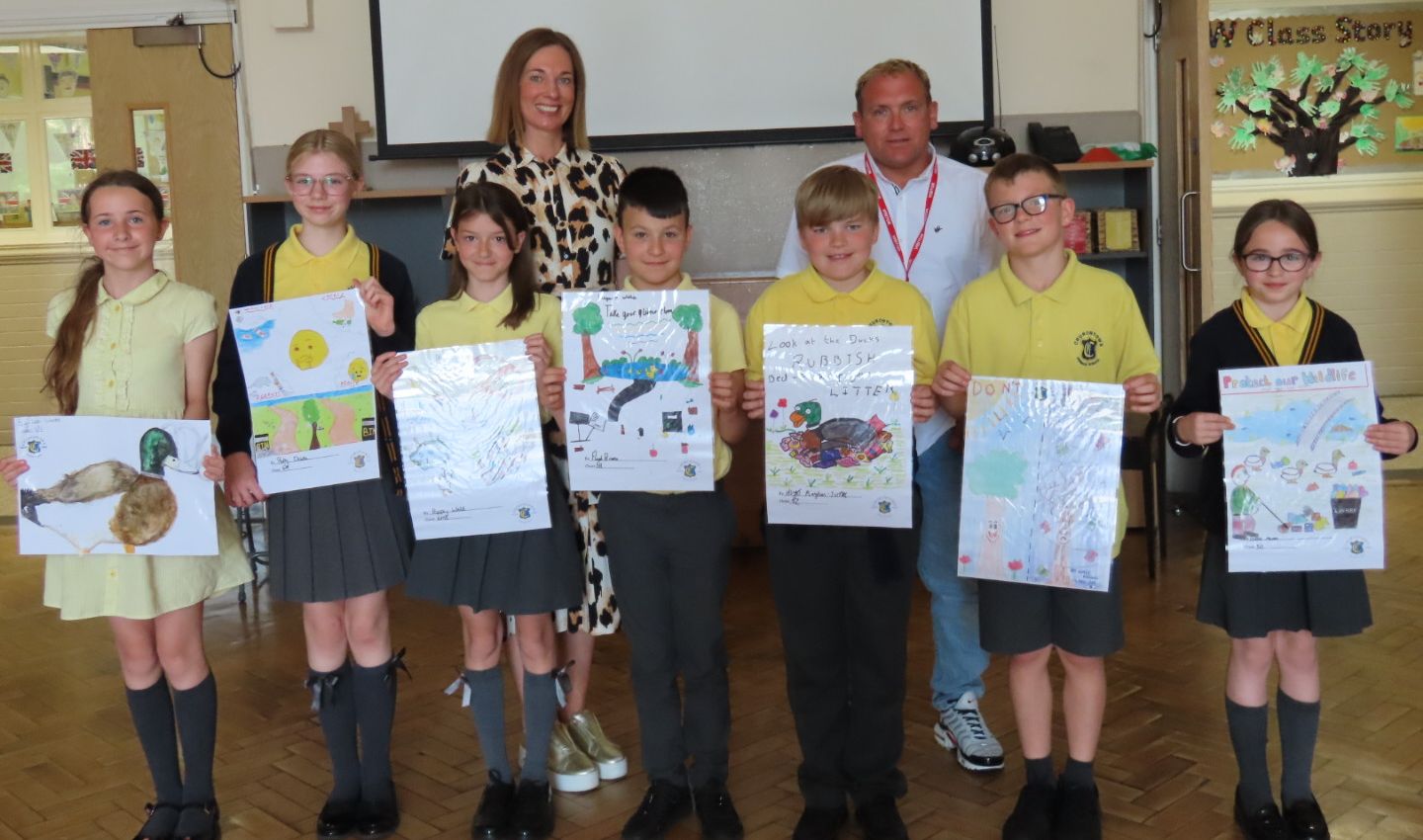 Churchtown Primary School pupils took part in an art competition as part of the Make A Change For Botanic Family Fun Day. There were four themes of the competition which included: Year 5 &; 6, The impact of litter on the park. Photo by Andrew Brown Media