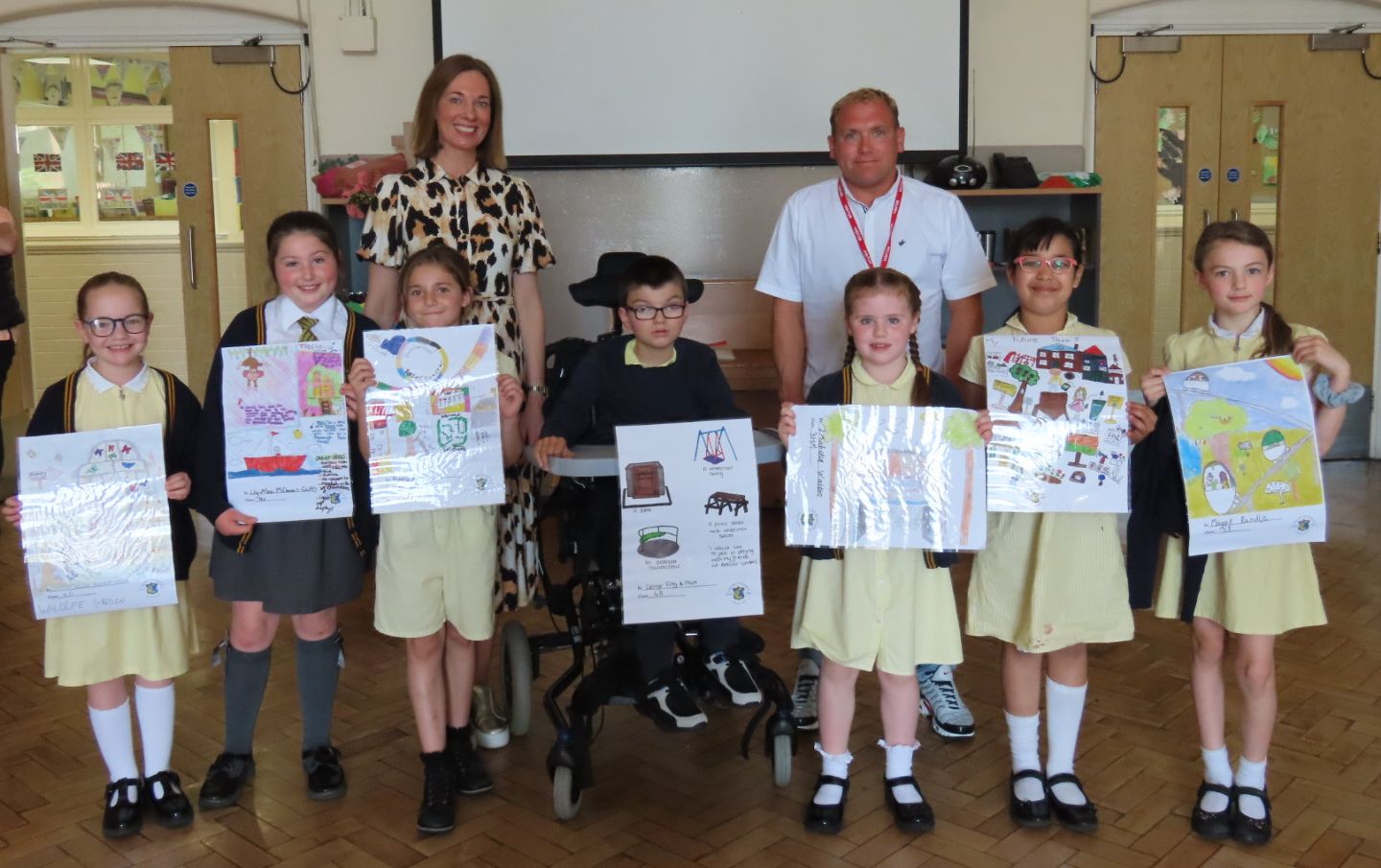 Churchtown Primary School pupils took part in an art competition as part of the Make A Change For Botanic Family Fun Day. There were four themes of the competition which included: Year 3 & 4, What I'd love to see in the park in the future. Photo by Andrew Brown Media