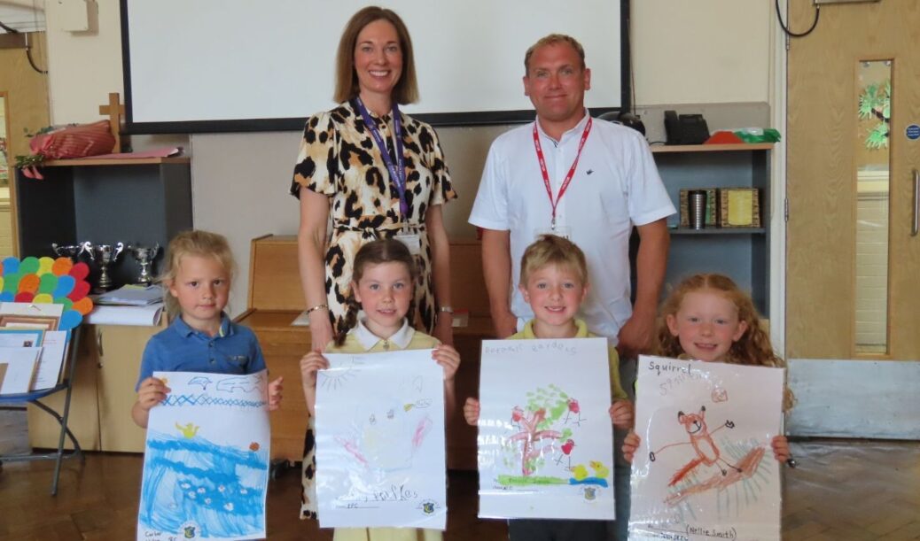 Churchtown Primary School pupils took part in an art competition as part of the Make A Change For Botanic Family Fun Day. There were four themes of the competition which included: Nursery and Reception - Park animals. Photo by Andrew Brown Media